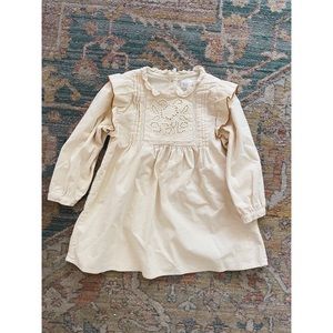 ZARA BABY Bohemian Embroidered Dress